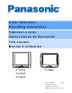 Panasonic CT-27E33 Operating Instructions Manual