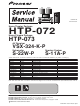 Pioneer HTP-072 Service Manual