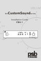 PSB CWA-1 Installation Manual