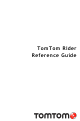 TomTom rider Reference Manual