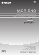 Yamaha MCR-940 Owner's Manual
