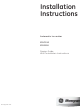 Monogram ZDIC150 Installation Instructions Manual