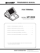 Sharp UP-3300 Programming Manual