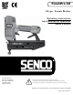 Senco FinishPro 32 Operating Instructions Manual