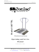 SR Scales SR775L Operating And Service Manual