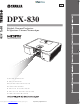 Yamaha DPX-830 Owner's Manual