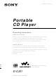 Sony D-CJ01 Operating Instructions Manual