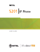 Mitel 5201 User Manual