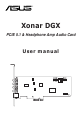 Asus Xonar DGX User Manual