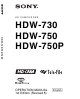 Sony hdw-730 Operation Manual