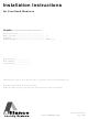 Alliance Laundry Systems 802749r1 Instalation Instructions
