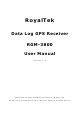 RoyalTek RGM-3800 User Manual