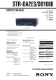 Sony STR-DA2ES Service Manual