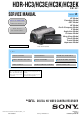 Sony HDR-HC3 Service Manual