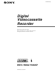 Sony DSR-1500A Operating Instructions Manual