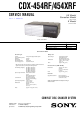 Sony CDX-454RF Service Manual