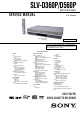 Sony SLV-D360P Service Manual