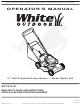 White Outdoor Series 400 Operator's Manual