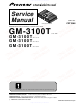 Pioneer GM-3100T Service Manual