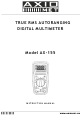 Axio AX-155 Instruction Manual