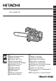 Hitachi CS 33EDTP Handling Instructions Manual