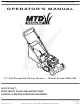 MTD 44M Series Operator's Manual