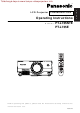 Panasonic PT-L735NTE Operating Instructions Manual
