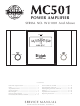 McIntosh MC501 Service Manual
