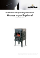 Morso 1410 Squirrel Installation And Operating Instructions Manual