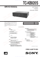Sony TC-KB920S Service Manual