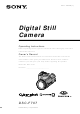 Sony DSC-F707 Operating Instructions Manual