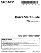 Sony NWZ-E435F Quick Start Manual