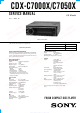 Sony CDX-C7050X Service Manual