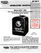 Lincoln Idealarc AC-250 Operating Manual