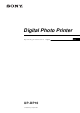 Sony UP-DP10 Operating Instructions Manual