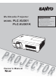 Sanyo PLC-XU301 Owner's Manual