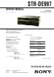Sony STR-DE997 Service Manual