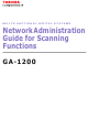 Toshiba GA-1200 Administration Manual