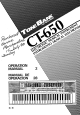 Casio Tone Bank CT-650 Opration Ma
