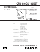 Sony TRINITRON CPD-110GS Service Manual
