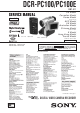 Sony DCR-PC100 Service Manual