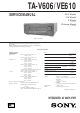 Sony TA-V606 Service Manual
