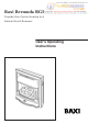 Baxi Bermuda RG3 User Operating Instructions Manual