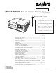 Sanyo PLV-Z2 Service Manual