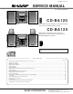 Sharp CD-BA120 Service Manual