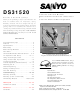 Sanyo DS31520 Owner's Manual