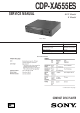 Sony CDP-XA555ES Service Manual