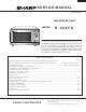 Sharp R-326FS Service Manual