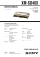 Sony XM-SD46X Service Manual
