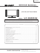 Sharp LC-26GD4U Service Manual